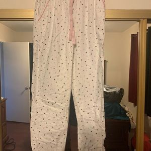 Be yourself sleep pj pants size small white